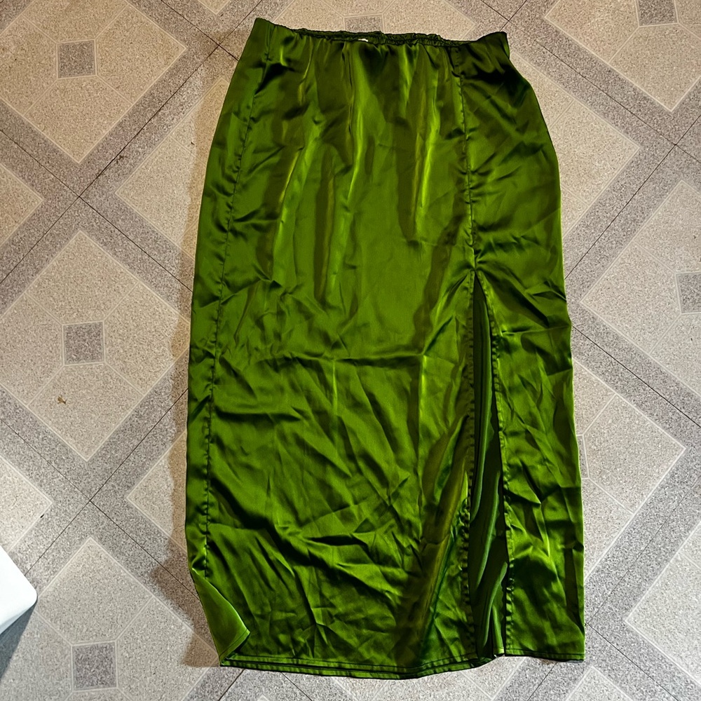 Green skirt